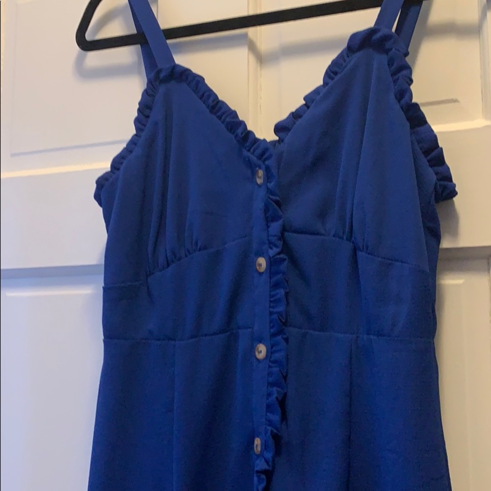 Blue midi dress
